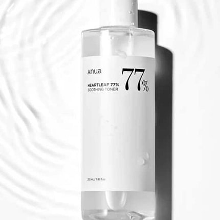 Heartleaf Calming Toner Embrace the power of nature with our Heartleaf Calming Toner, a gentle yet effective formula designed to transform your skincare routine. Infused with an impressive 77% Heartleaf Extract (Houttuynia Cordata), this exceptional toner works harmoniously with your skin to soothe irritation while providing deep hydration. As the perfect first step after cleansing, it prepares your skin to maximize absorption of subsequent products, laying the foundation for that coveted glass skin glow. Our carefully curated blend of botanical extracts—including Centella Asiatica, Chamomile, and Grape Fruit—works in perfect synergy to strengthen your skin's natural moisture barrier while calming sensitivity. This lightweight, fast-absorbing formula leaves no residue, just refreshed, balanced skin ready to face the day. Key Benefits: Soothes and calms irritated skin Enhances absorption of serums and moisturizers Maintains optimal skin hydration Non-comedogenic and fragrance-free Supports a healthy skin barrier Helps achieve radiant, glass-like skin Application: After cleansing, apply to face using a cotton pad or fingertips, gently patting until absorbed. Use morning and evening for best results. Meta Title Heartleaf Calming Toner | 77% Heartleaf Extract | Soothing Hydration Meta Description Transform your skincare routine with our Heartleaf Calming Toner. This gentle, non-comedogenic formula with 77% Heartleaf Extract soothes irritation, hydrates skin, and enhances absorption of subsequent products for a radiant, glass skin finish.